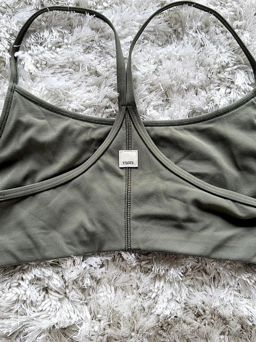 Vuori AllTheFeels Bra Sports Bra Green Medium